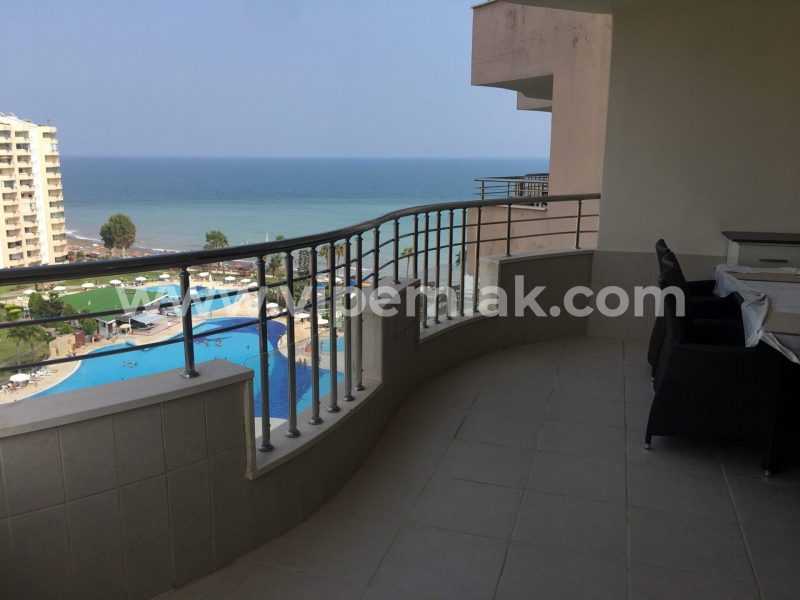 KARGIPINARI QUEENABA SİTESİ 3+1 FULL BAKIMLI DENİZ MANZARALI SATILIK YAZLIK DAİRE