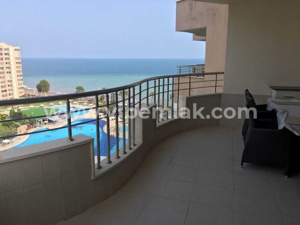 KARGIPINARI QUEENABA SİTESİ 3+1 FULL BAKIMLI DENİZ MANZARALI SATILIK YAZLIK DAİRE