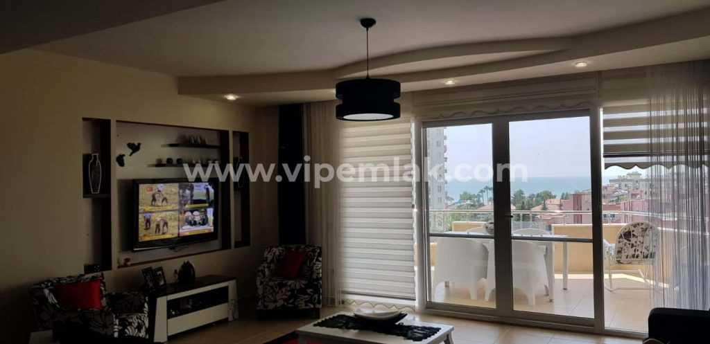 QUEENABA SİTESİNDE DENİZ MANZARALI EŞYALI SATILIK 3+1 YAZLIK DAİRE
