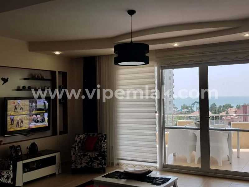 QUEENABA SİTESİNDE DENİZ MANZARALI EŞYALI SATILIK 3+1 YAZLIK DAİRE