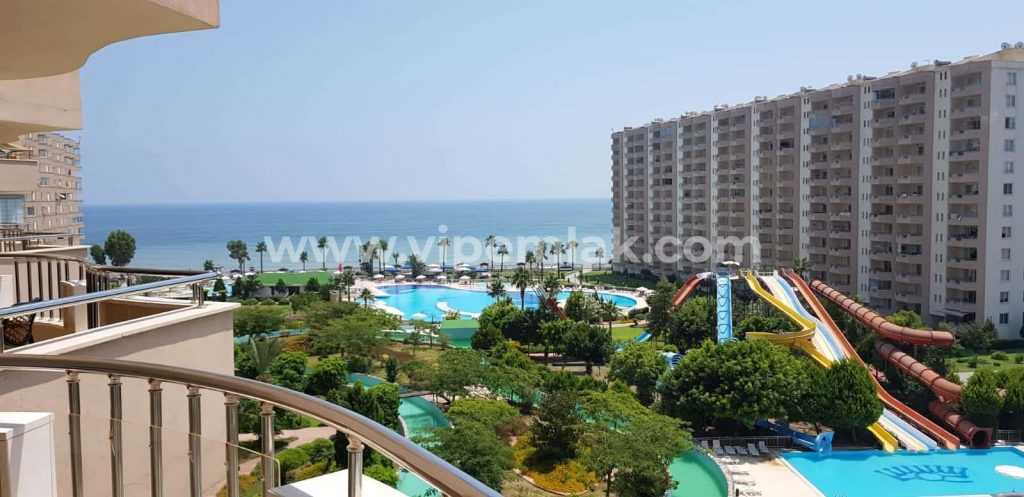 QUEENABA SİTESİNDE DENİZ MANZARALI EŞYALI SATILIK 3+1 YAZLIK DAİRE