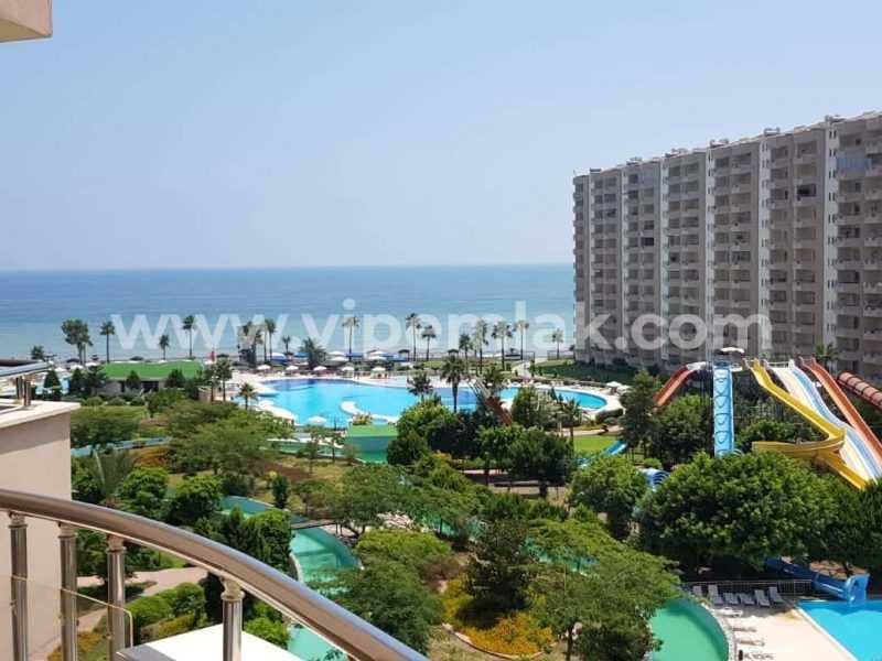QUEENABA SİTESİNDE DENİZ MANZARALI EŞYALI SATILIK 3+1 YAZLIK DAİRE