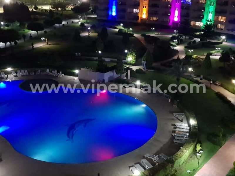 QUEENABA SİTESİNDE DENİZ MANZARALI EŞYALI SATILIK 3+1 YAZLIK DAİRE