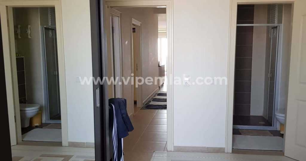 QUEENABA SİTESİNDE DENİZ MANZARALI EŞYALI SATILIK 3+1 YAZLIK DAİRE