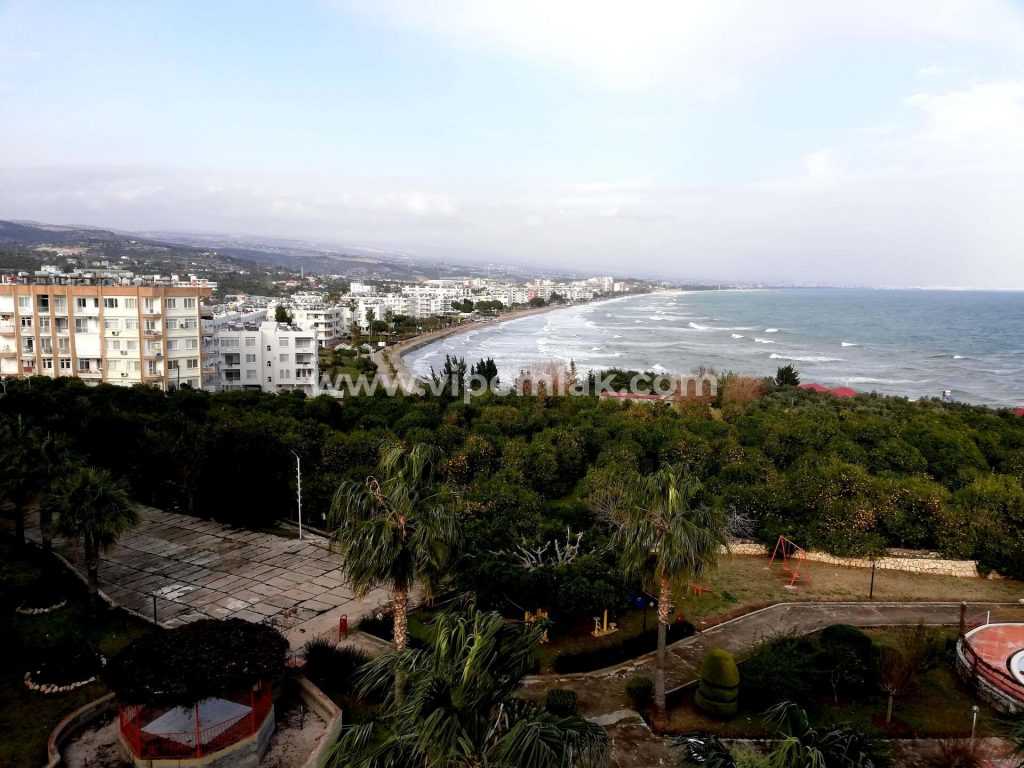 KUMKUYUDA EFSANE DENİZ MANZARALI EŞYALI SATILIK 2+1  YAZLIK DAİRE