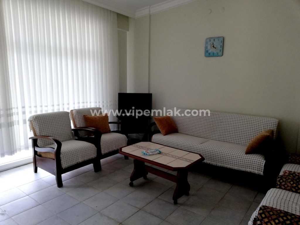 KUMKUYUDA EFSANE DENİZ MANZARALI EŞYALI SATILIK 2+1  YAZLIK DAİRE