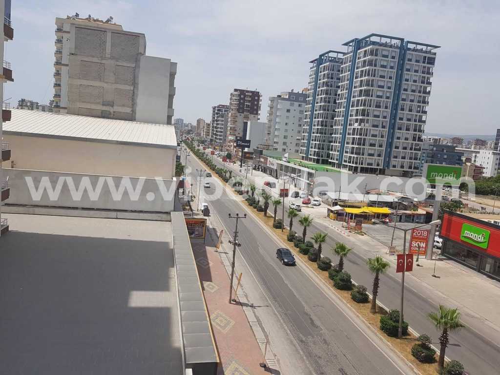 Erdemli anayol üstü satılık 2+1 4.kat 110m2