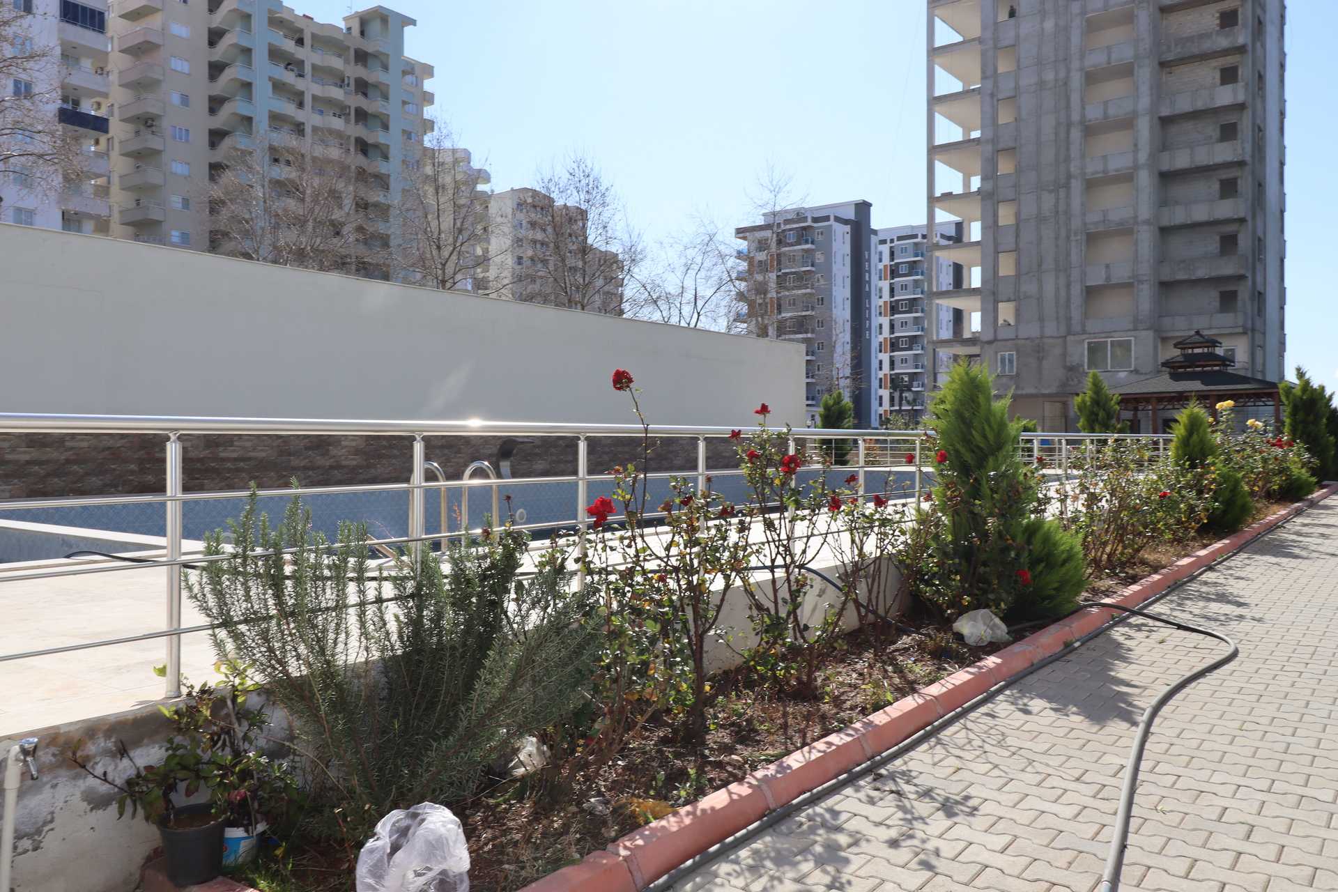 Mersin Erdemli Arpaçbahşiş Solin Park Complex 2+1 Appartement met Uitzicht op Zee Te Koop