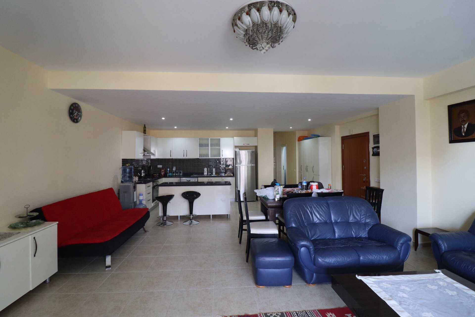 Mersin Queenaba Compound Zeezicht 3 + 1 Flat te koop