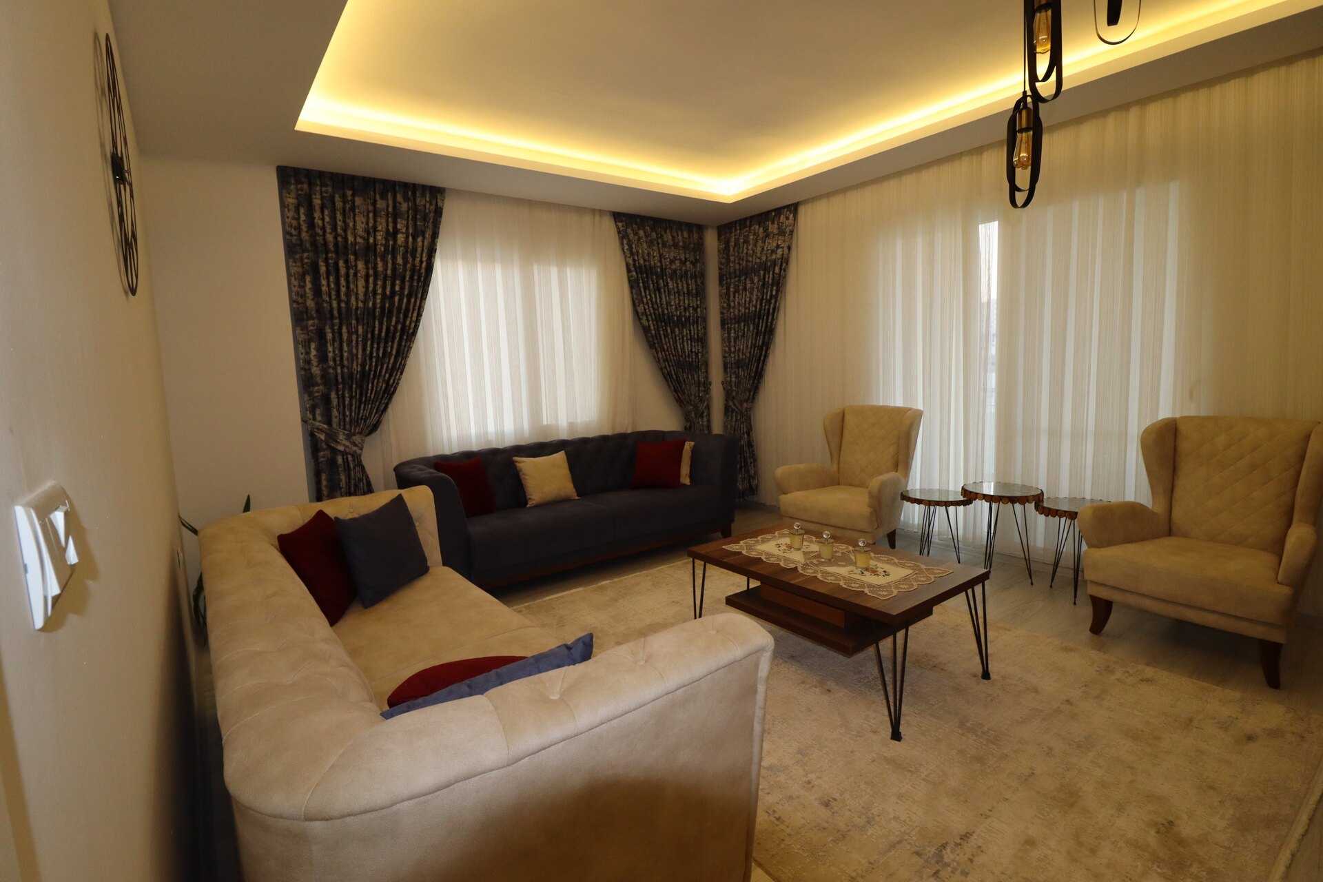  Mersin Erdemli Merkez mah. Onafhankelijke woonkamer 3 + 1 appartement te koop