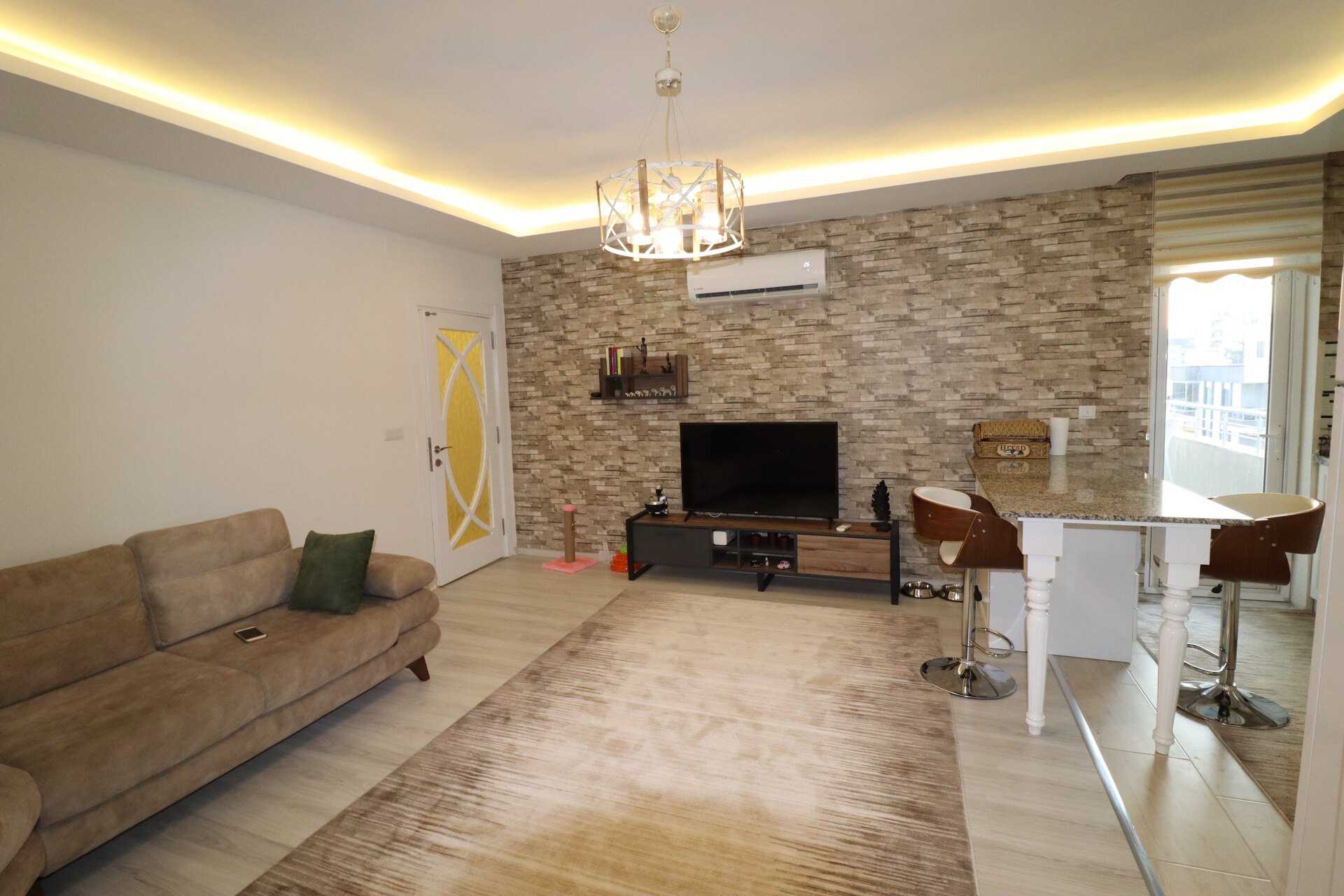  Mersin Erdemli Merkez mah. Onafhankelijke woonkamer 3 + 1 appartement te koop