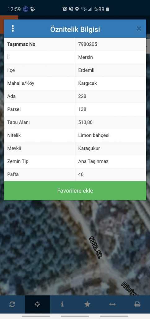 MERSİN ERDEMLİ KARGICAK MAHALLESİNDE SATILIK LİMON BAHÇESİ