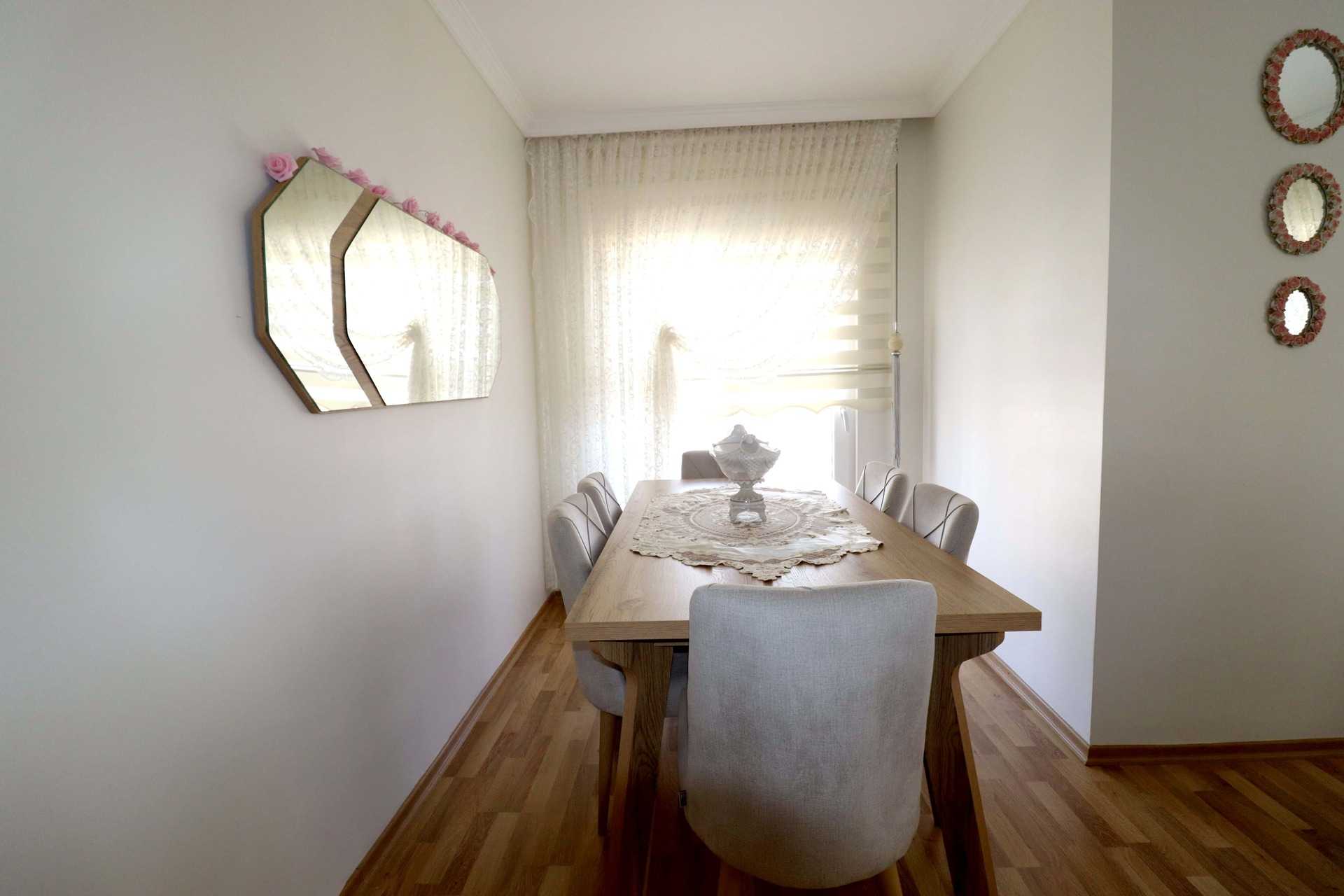 Mersin Erdemli Alata Meerblick Unabhängige Küche 4-seitige 3 + 1 Wohnung zu verkaufen