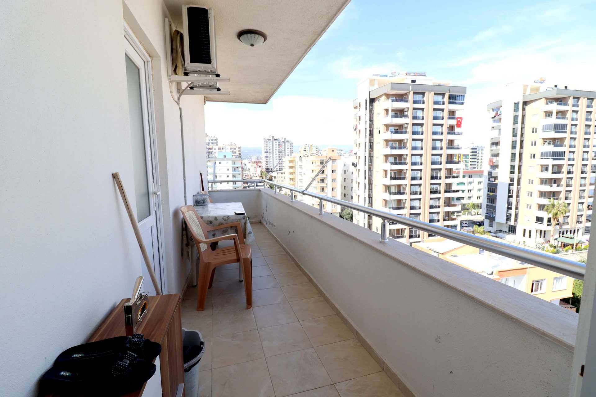Mersin Erdemli Alata Meerblick Unabhängige Küche 4-seitige 3 + 1 Wohnung zu verkaufen