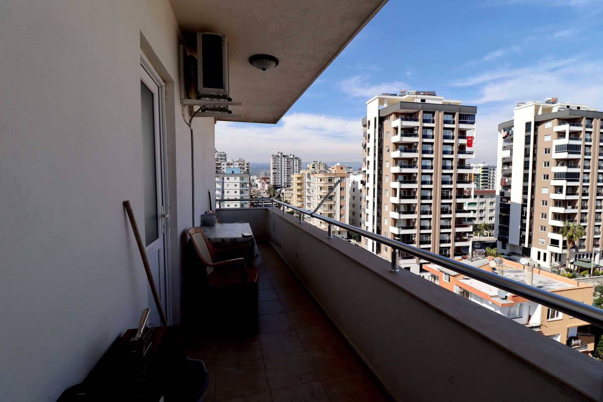 Mersin Erdemli Alata Meerblick Unabhängige Küche 4-seitige 3 + 1 Wohnung zu verkaufen