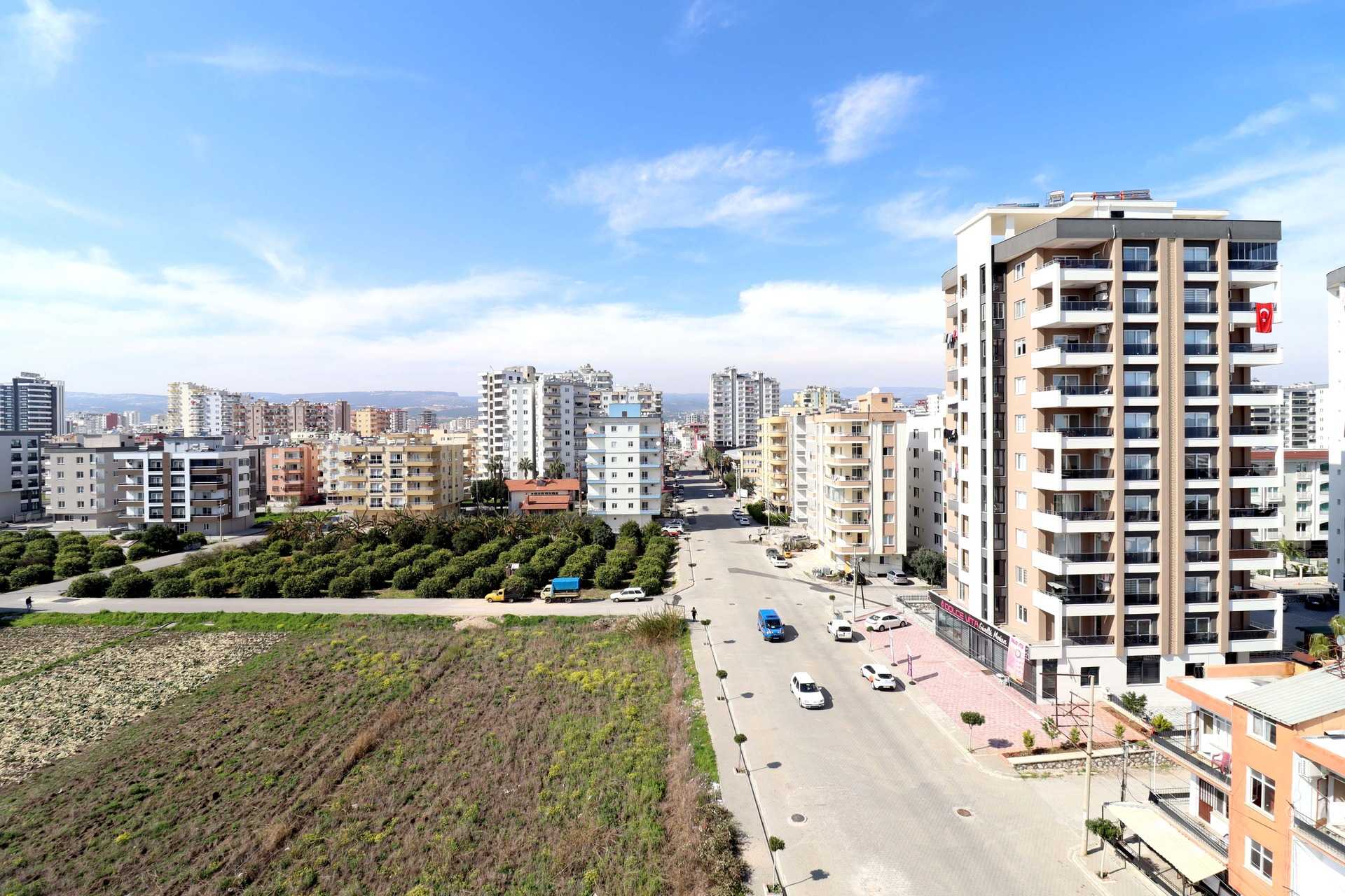 Mersin Erdemli Alata Meerblick Unabhängige Küche 4-seitige 3 + 1 Wohnung zu verkaufen
