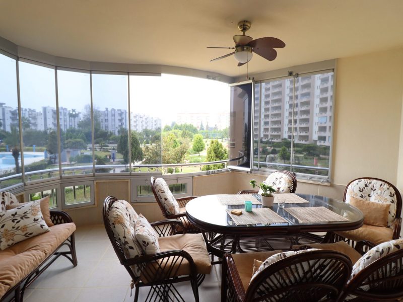 Mersin Erdemli Kargıpınarı Queenaba Sitesi Eşyalı Satılık 2+1 Cam Balkonlu Daire