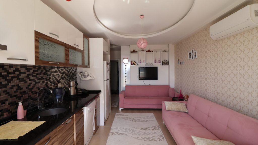 Kargıpınarı Deniz Manzaralı Satılık 1+1 Eşyalı Daire