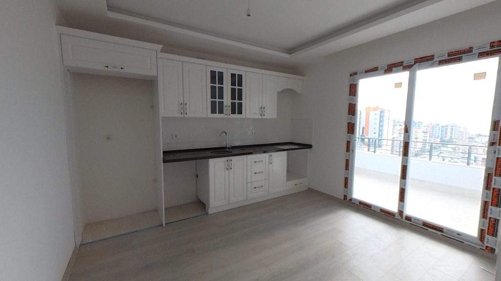 Mersin Erdemli Koyuncu Deniz Manzaralı Satılık 2+1 Sıfır Bağımsız Mutfak Daire