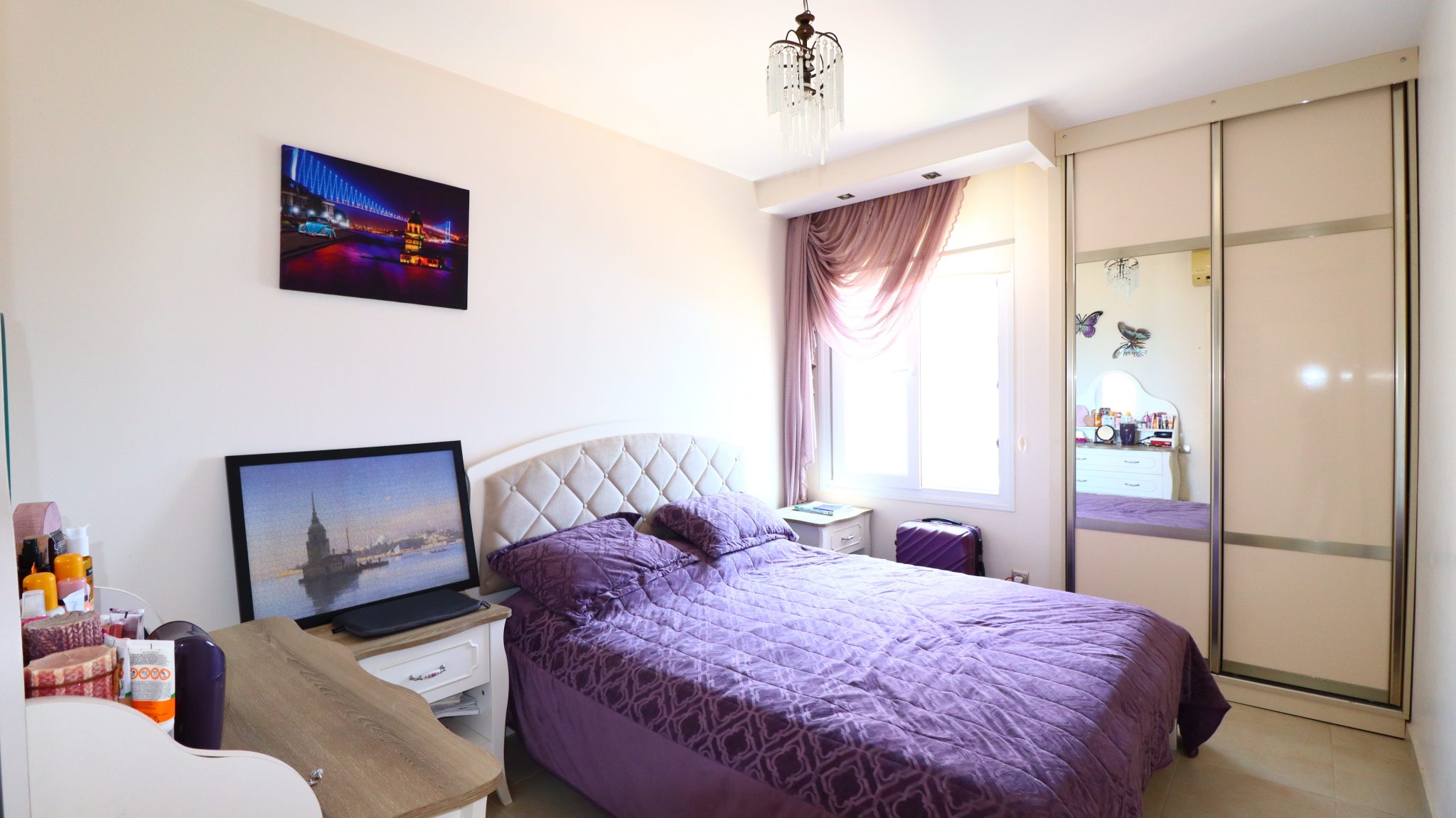 Mersin Erdemli Limonlu Millennium Site   3+1 möblierte Wohnung mit Meerblick zu verkaufen