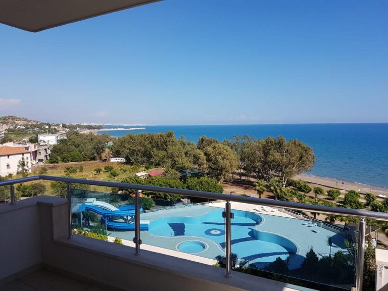 Mersin Erdemli Limonlu Millennium Site   3+1 möblierte Wohnung mit Meerblick zu verkaufen
