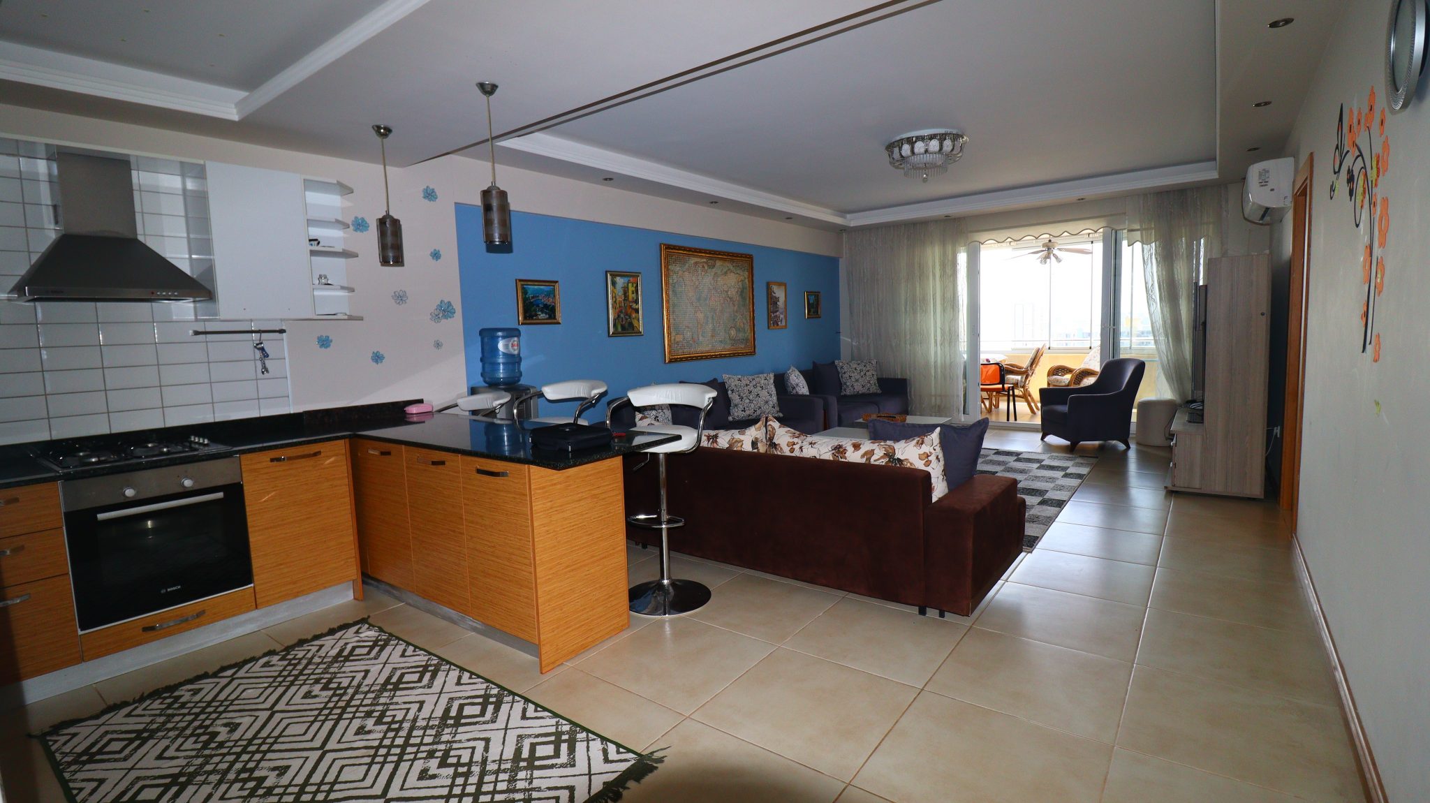 Mersin Erdemli Fountain Liparis Sunflowers 1 Furnished 3+1 Flat for Sale
