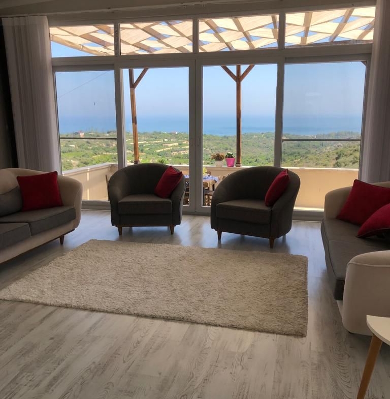Mersin Erdemli Ayaş Eşyalı Kiralık 2+1 Deniz Manzaralı Müstakil Daire 
