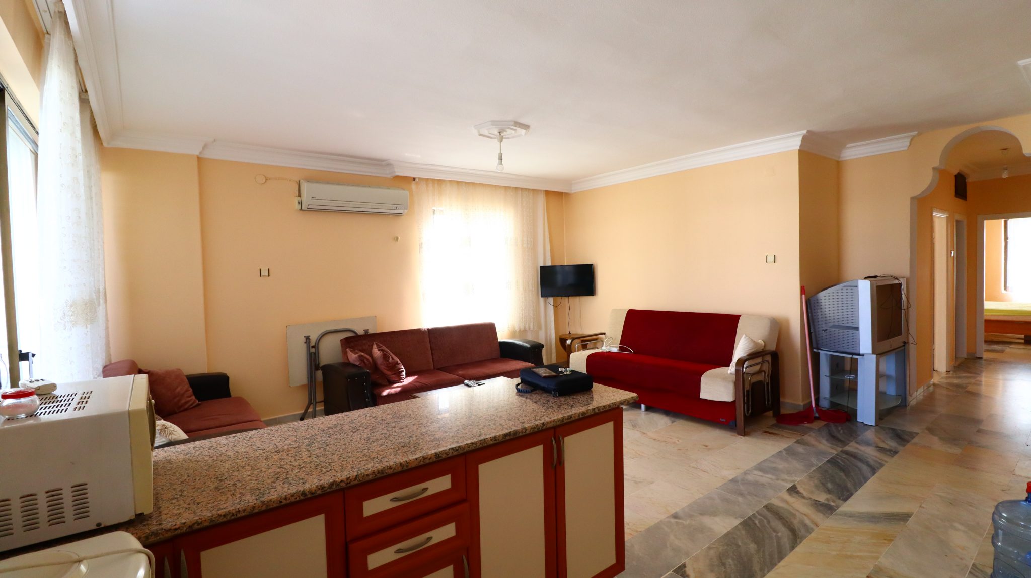 Mersin Erdemli Kumkuyu Alkent Sitesi Möblierte 2+1 Wohnung zu verkaufen