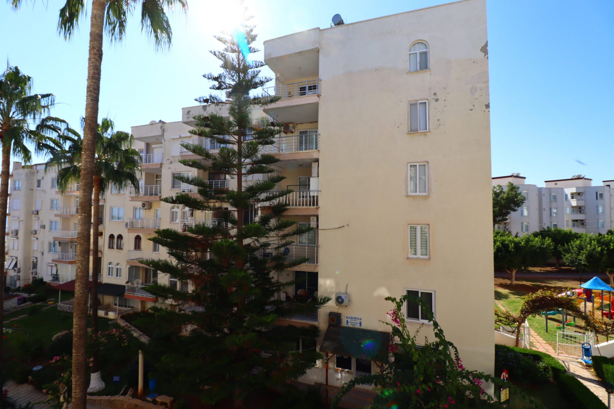 Mersin Erdemli Kumkuyu Korikos Sitesi Deniz Manzaralı  Eşyalı Kiralık 1+1 Daire