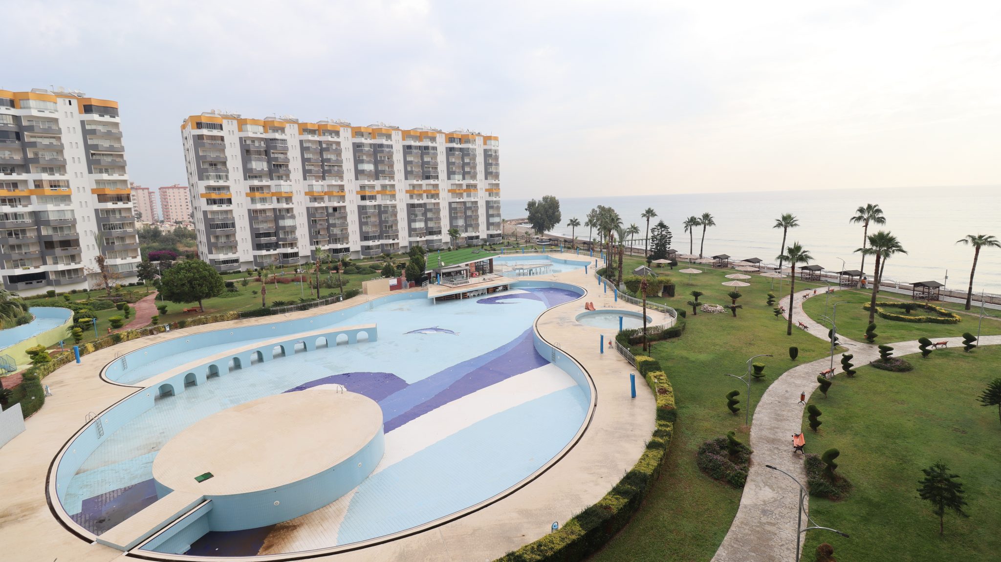 Mersin Erdemli Kargıpınarı Queenaba Участок 3+1 Квартиры на Продажу Блоки Рядом с Морем