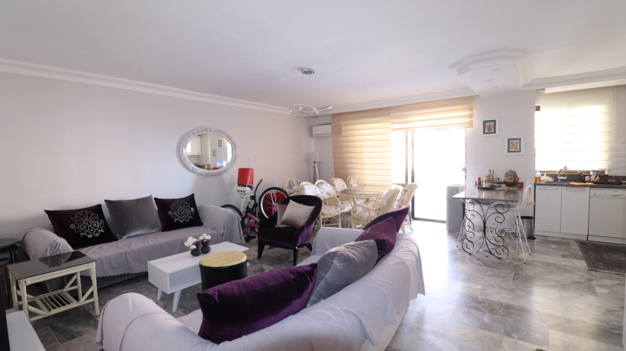 Mersin Erdemli Çeşmeli Altunören 2 Eşyalı Kiralık 2+1  Daire