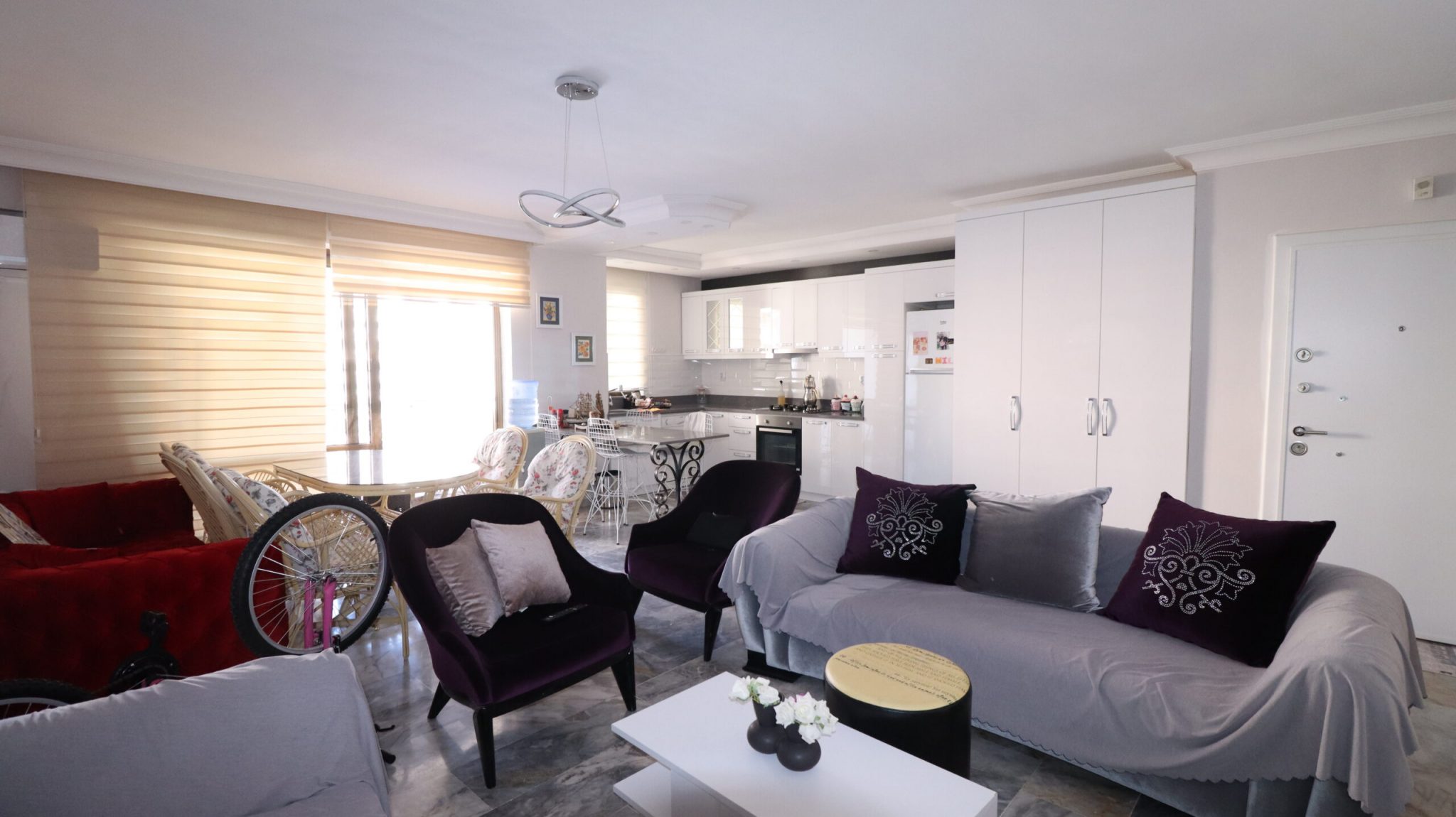 Mersin Erdemli Çeşmeli Altunören 2 Eşyalı Kiralık 2+1  Daire