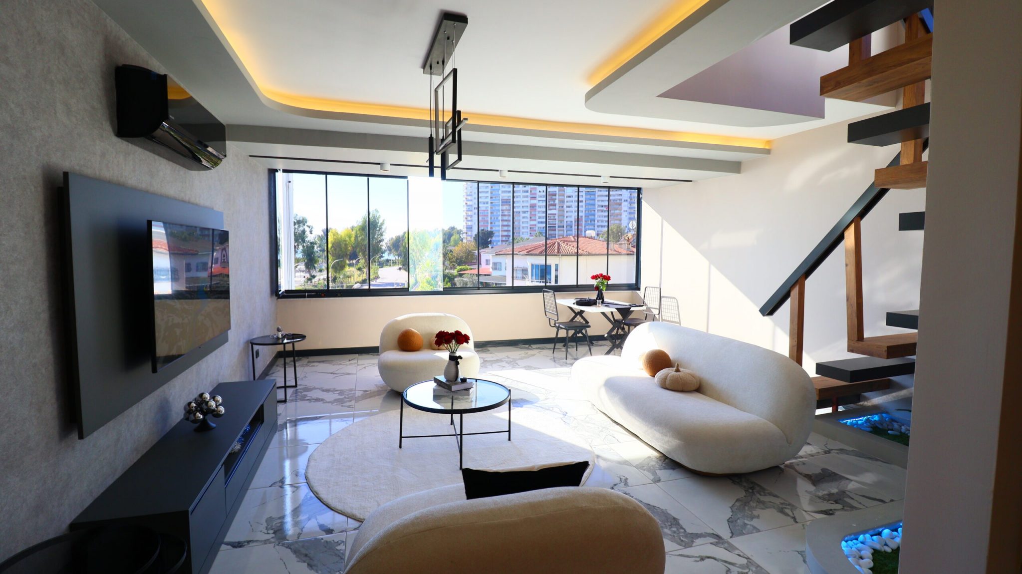 Mersin Erdemli Tömük Güneykent Sitesi Denize Sıfır Masrafsız Satılık 2+1 Daire