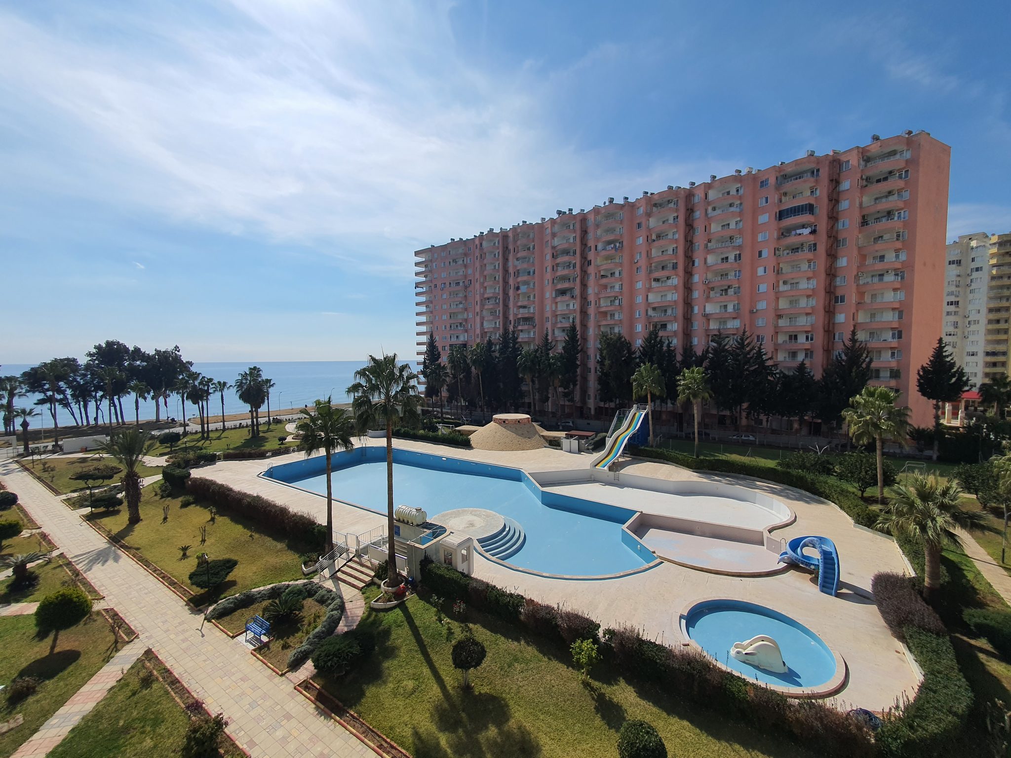 Wohnung zu verkaufen in Mersin Erdemli Tömük Dimer Grundstück am Meer