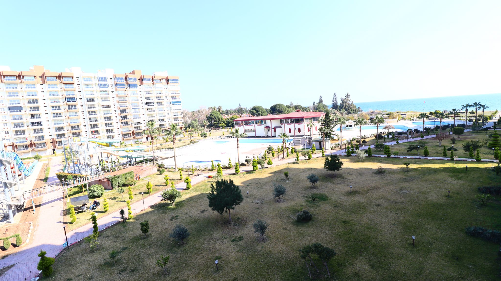 Mersin Erdemli Kargipınarı Liparis Sunlife Möblierte 2+1 Wohnung mit Meerblick zu verkaufen