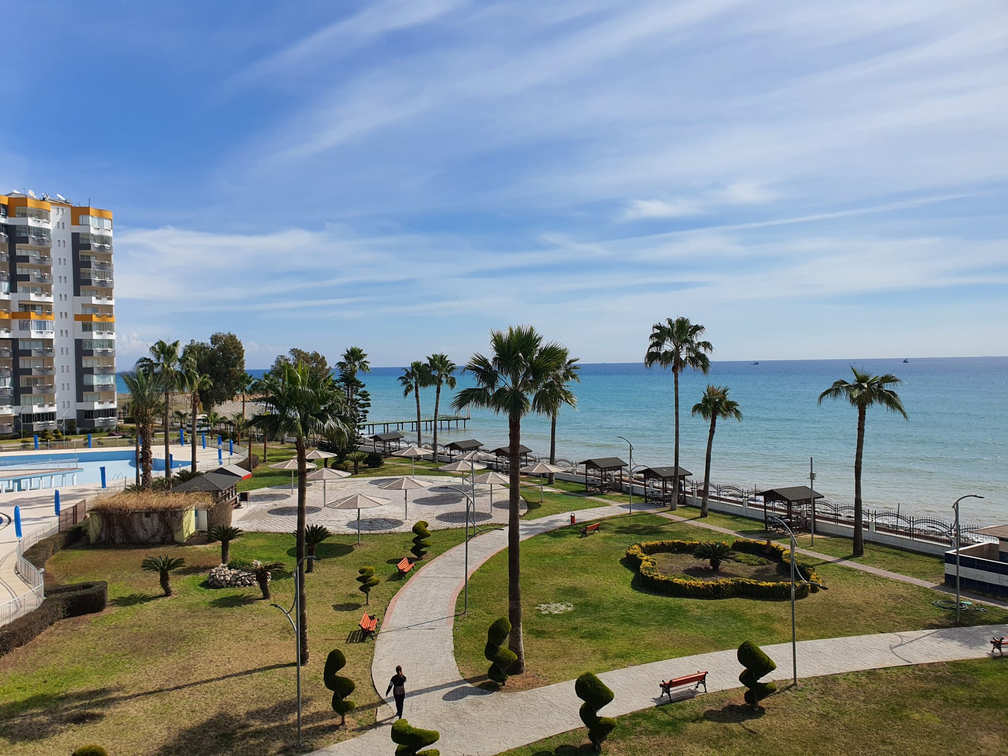 Mersin Erdemli Kargipinari Seafront Queenaba Komplex zum Verkauf Wohnung