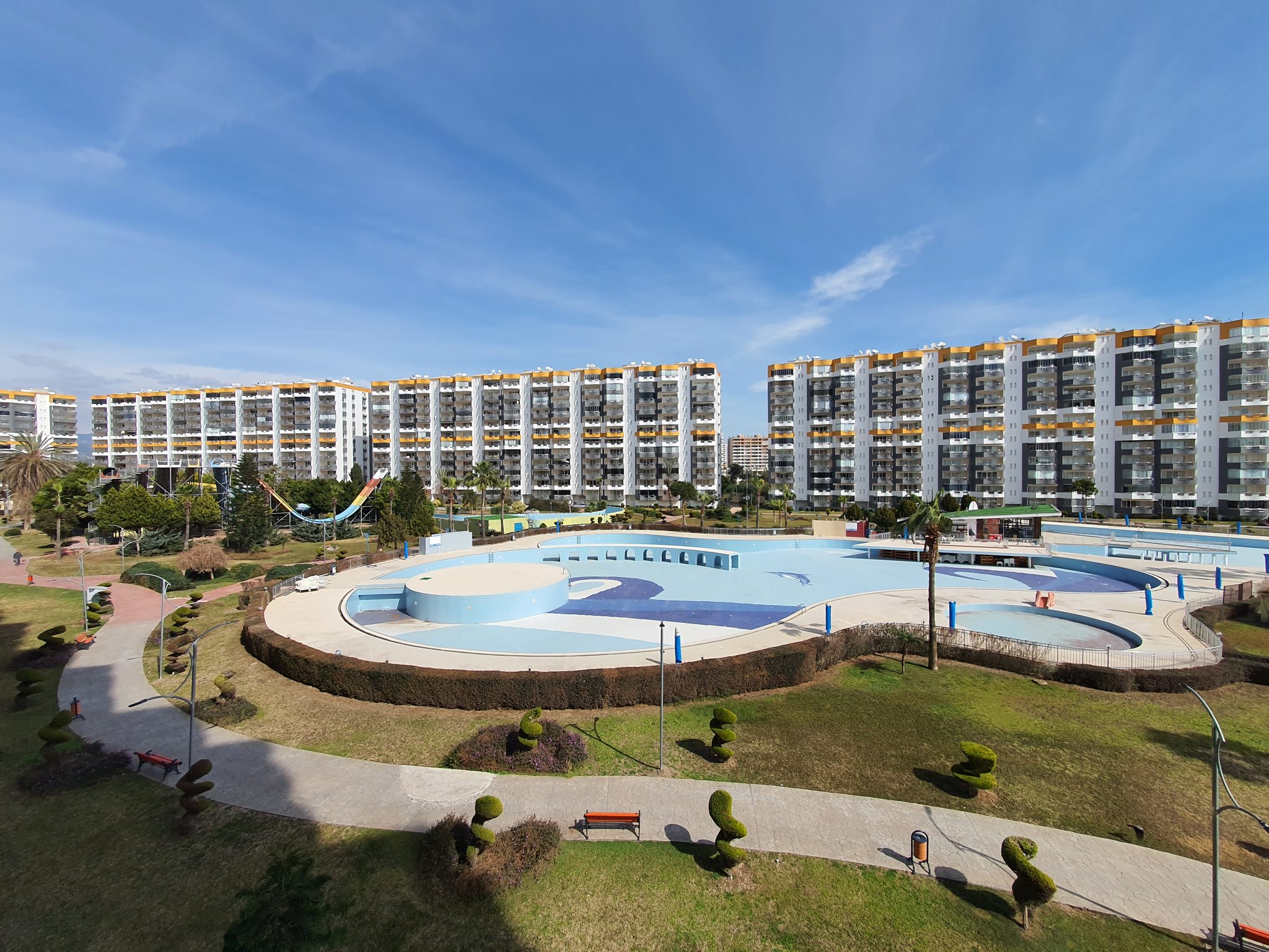 Mersin Erdemli Kargipinari Seafront Queenaba Komplex zum Verkauf Wohnung