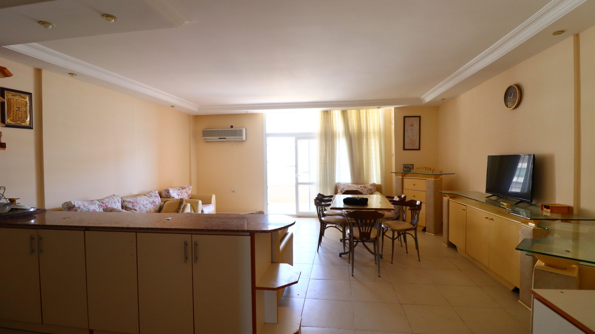 Mersin Erdemli Tömük Dogan Aquapark Möblierte 2+1 Wohnung zu verkaufen