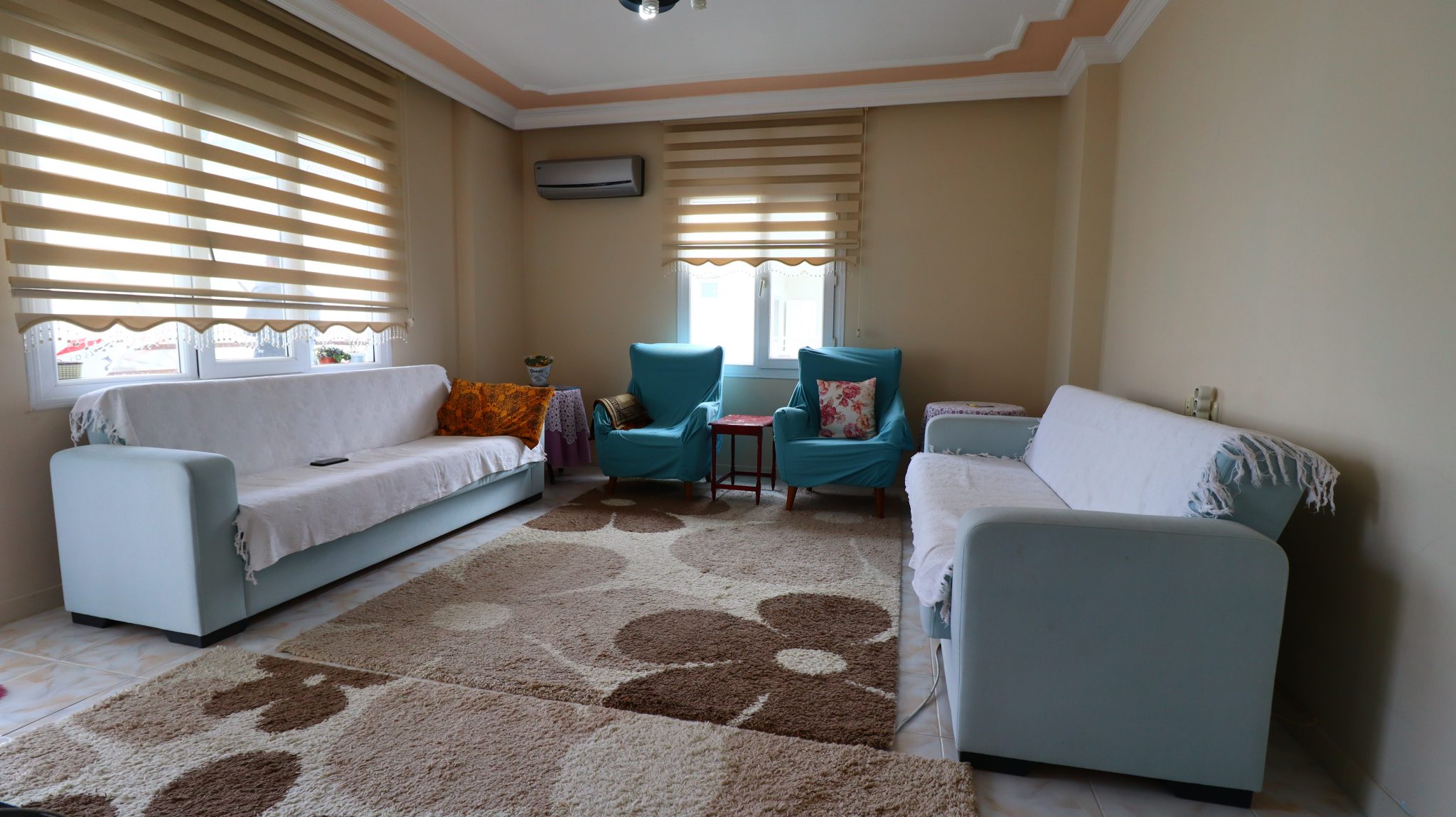 3+1 Wohnung zum Verkauf mit Meerblick in Mersin Erdemli