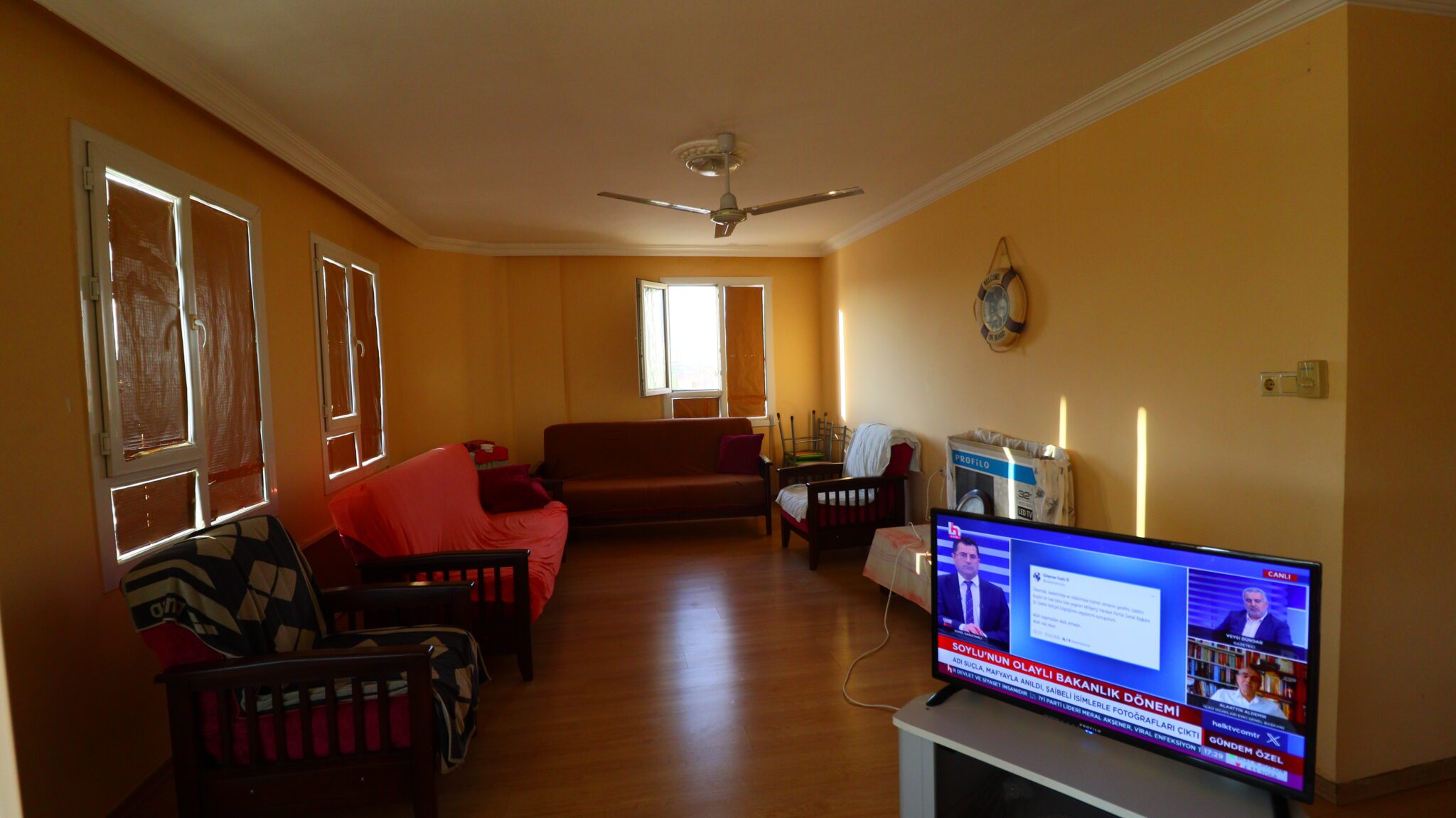 Mersin Erdemli Güzedağ Sitesi Eşyalı Satılık 3+1 Geniş Masrafsız Daire