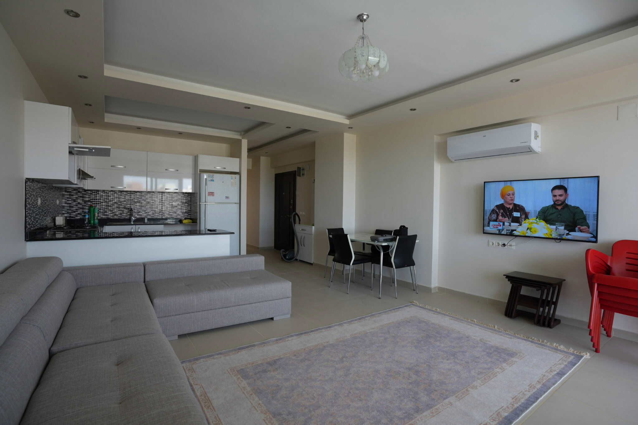 Mersin Erdemli Kargıpınarı Liparis Sunlife Eşyalı Kiralık  Deniz Manzaralı 2+1 Daire