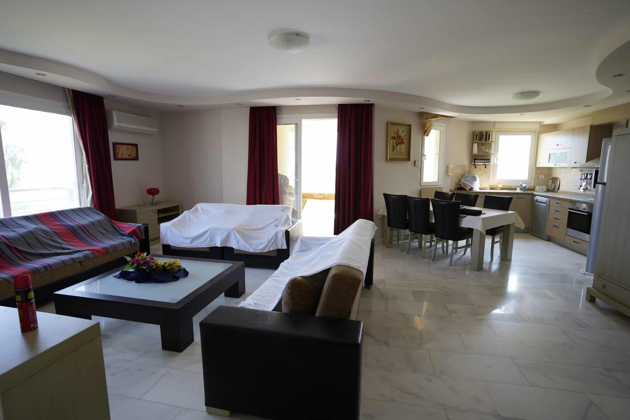 Mersin Erdemli Ayaş Larissa Sitesi Yıllık Kiralık 3+1 Eşyalı Daire
