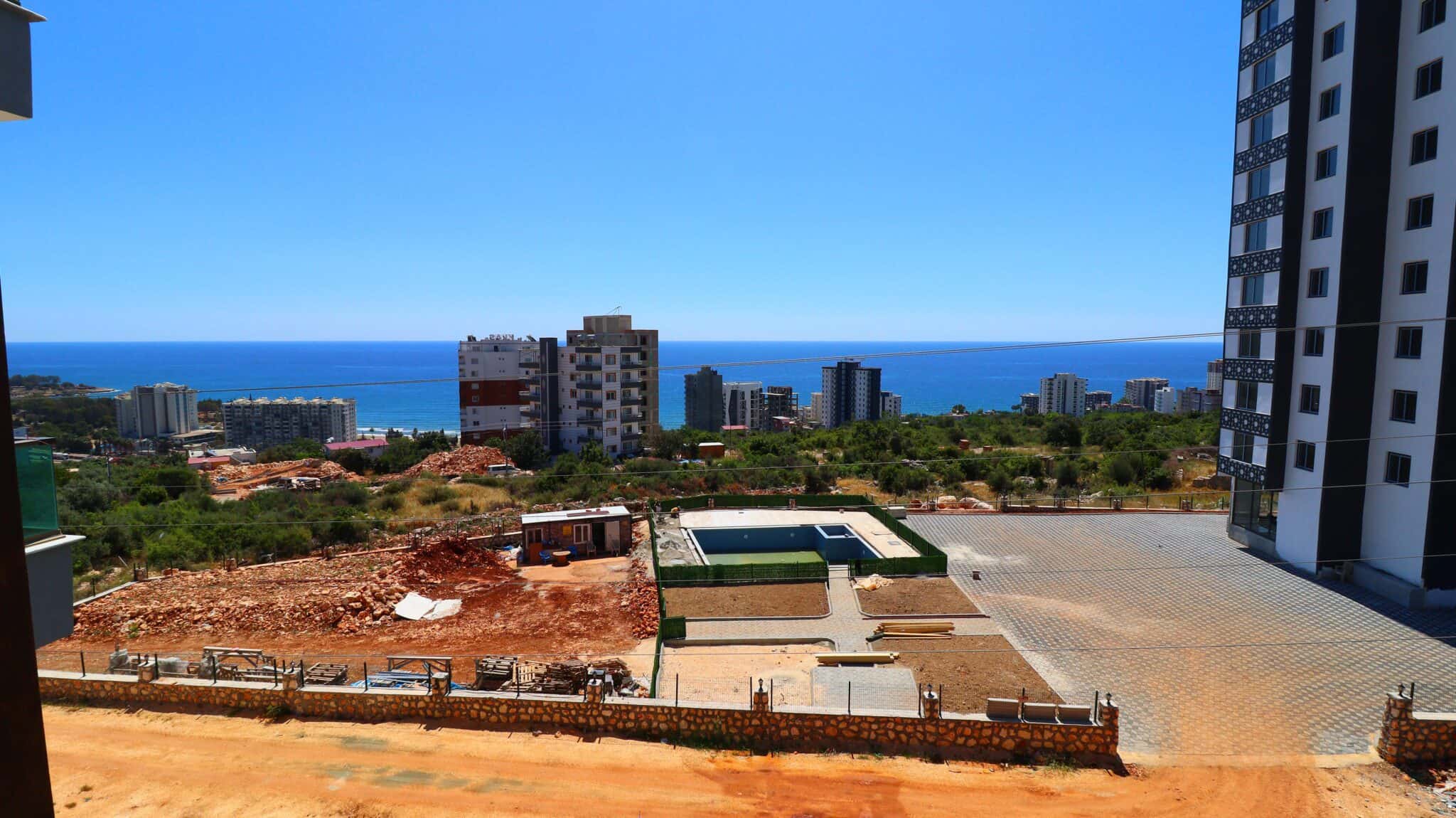 Mersin Erdemli Ayaş Site İçi Deniz Manzaralı Satılık 2+1 Sıfır Daire
