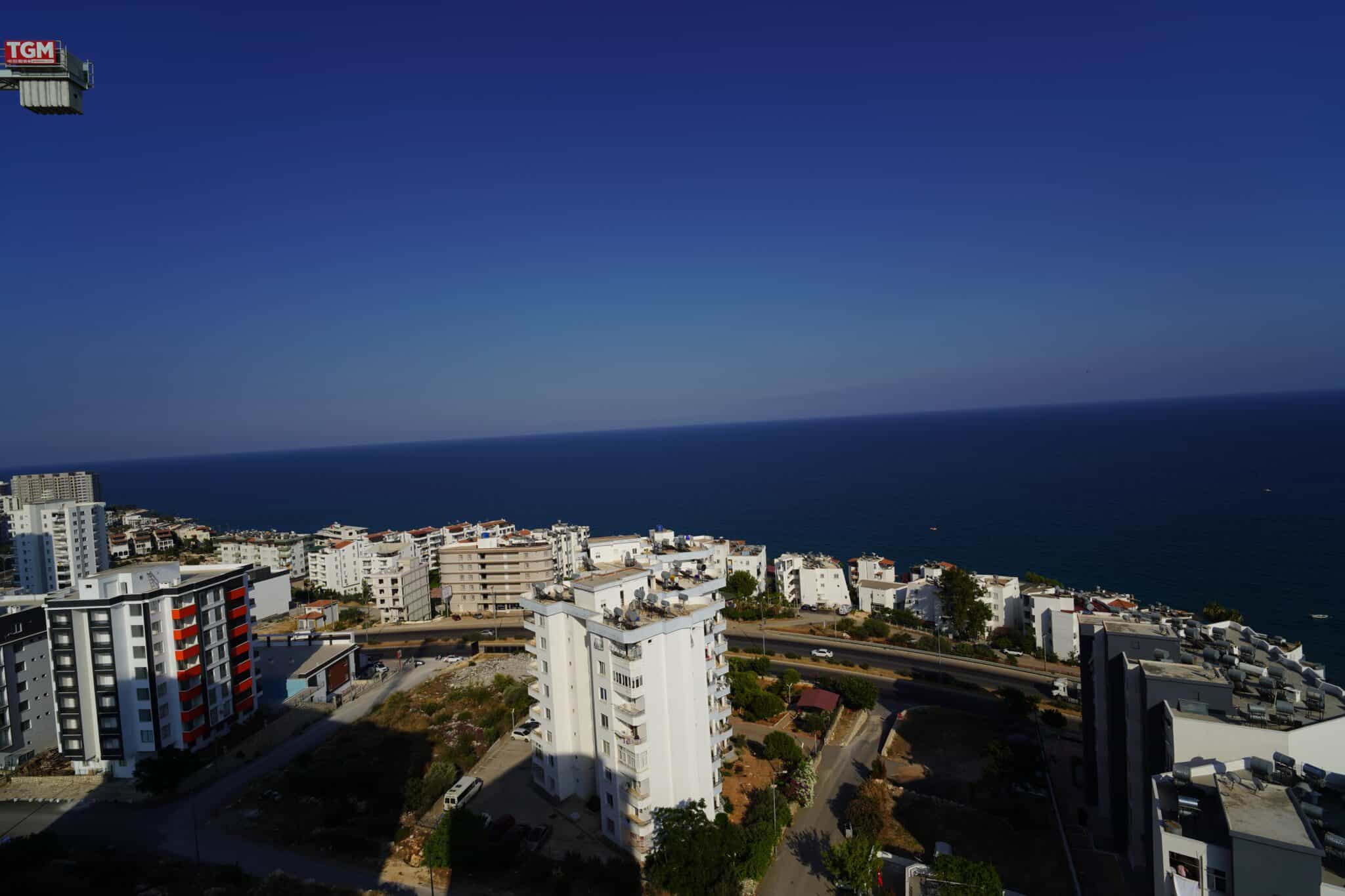 Mersin Erdemli Ayaş Zirve Park Sitesi Satılık 1+1 Deniz Manzaralı Daire