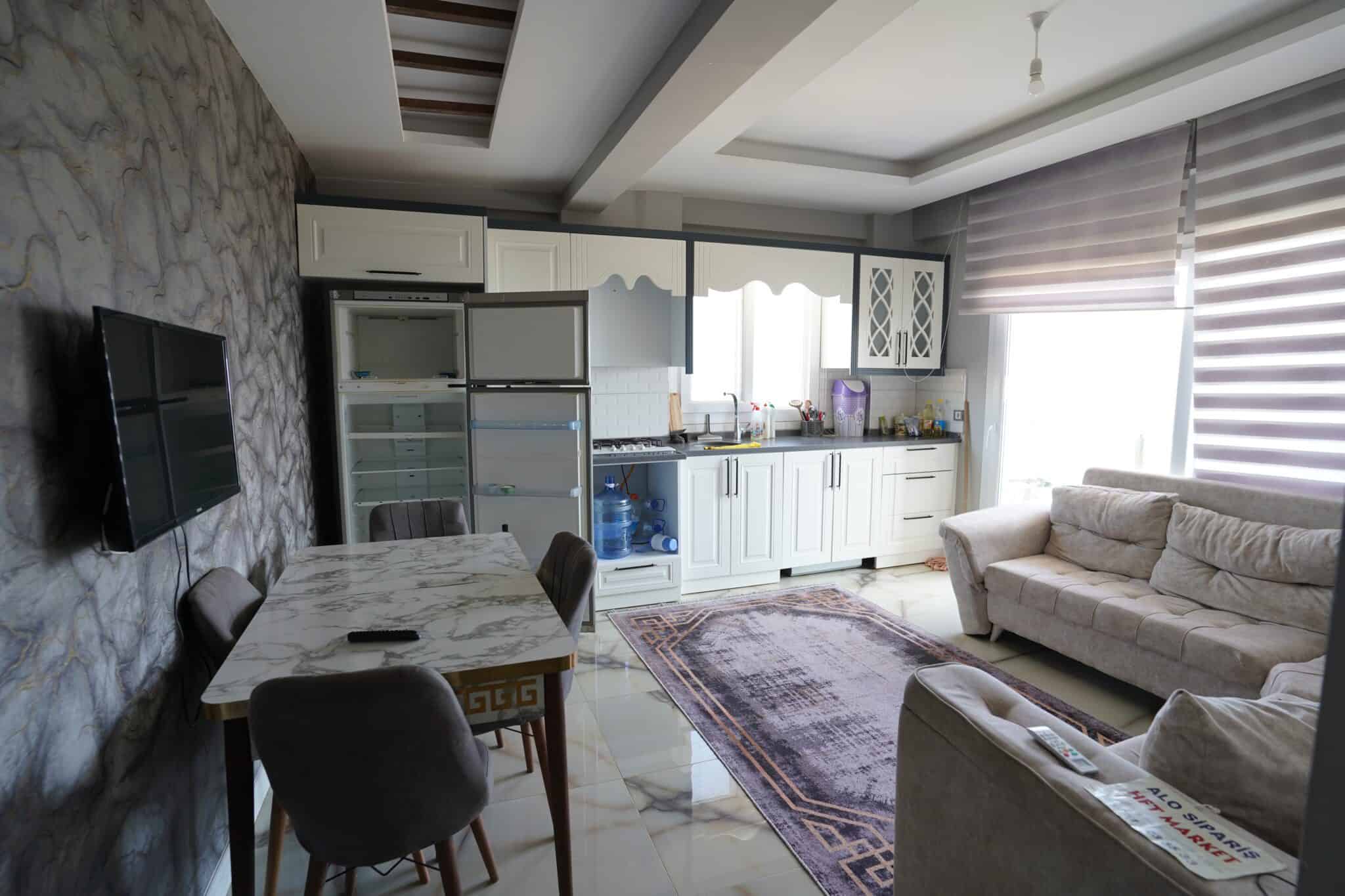 Mersin Erdemli Ayaş Atılım Konutları Eşyalı Satılık 2+1 Deniz Manzaralı Daire