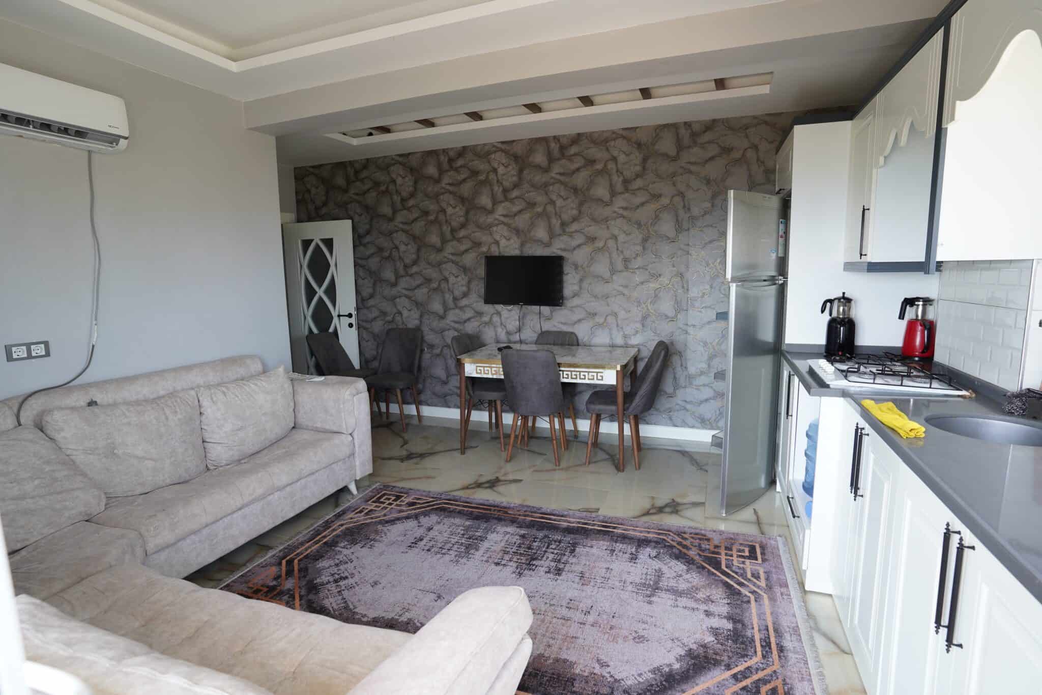 Mersin Erdemli Ayaş Atılım Konutları Eşyalı Satılık 2+1 Deniz Manzaralı Daire
