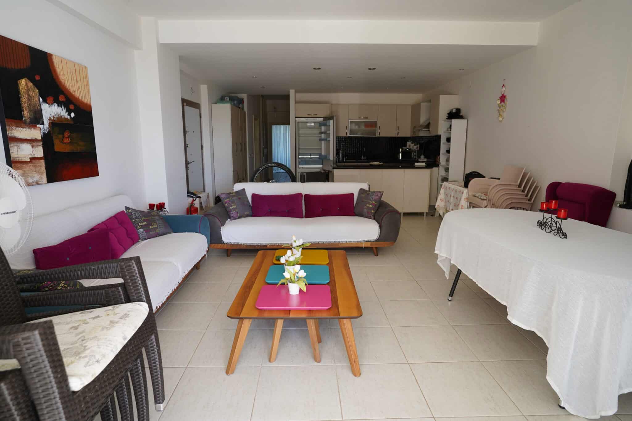 Mersin Erdemli Kargıpınarı Queenaba Sitesi 2+1 Eşyalı Satılık Fırsat Daire