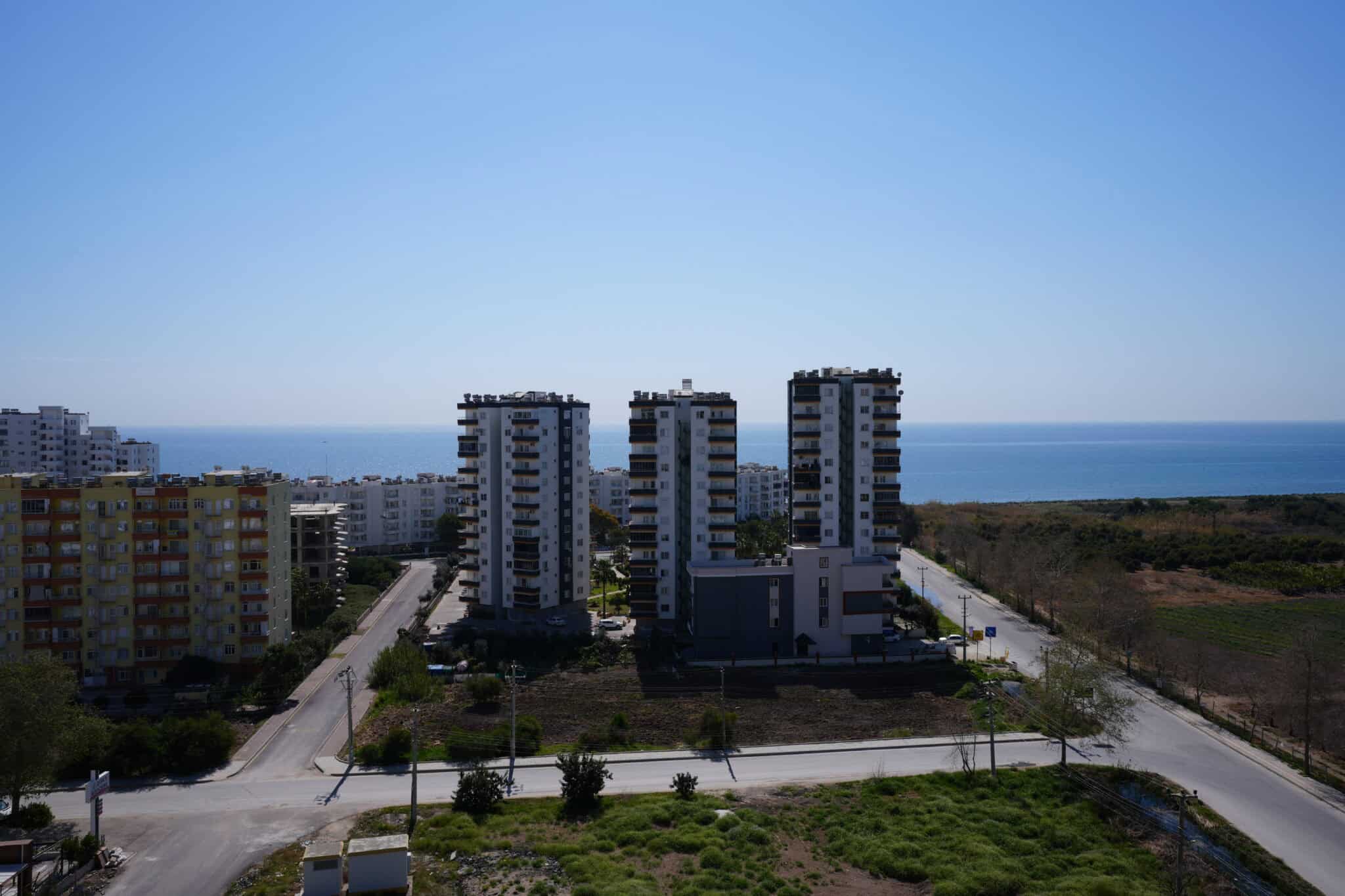 Mersin Erdemli Arpaçbahşiş Mavida Tower Sitesi Deniz Manzaralı Satılık Daire