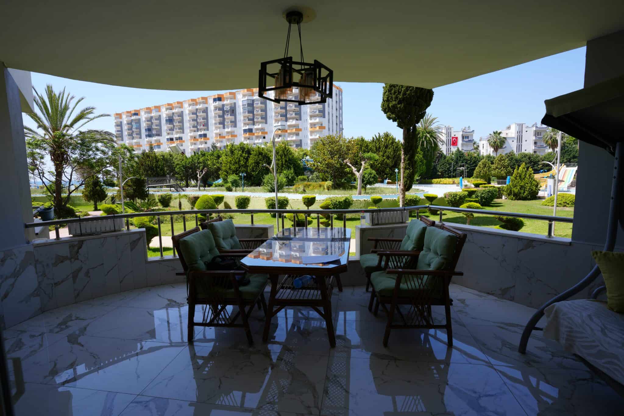 Mersin Erdemli Kargıpınarı Queenaba Site 3+1 меблированная квартира класса люкс на продажу