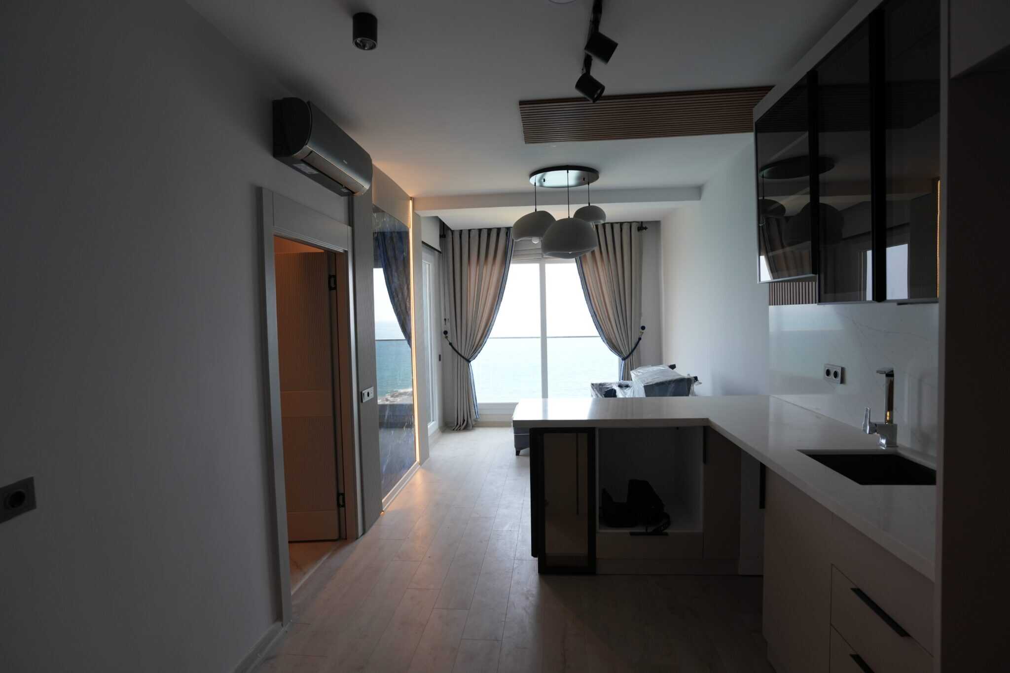 Mersin Erdemli Ayaş Zeezijde Emerald Aura-site te koop 1+1 Zero Flat